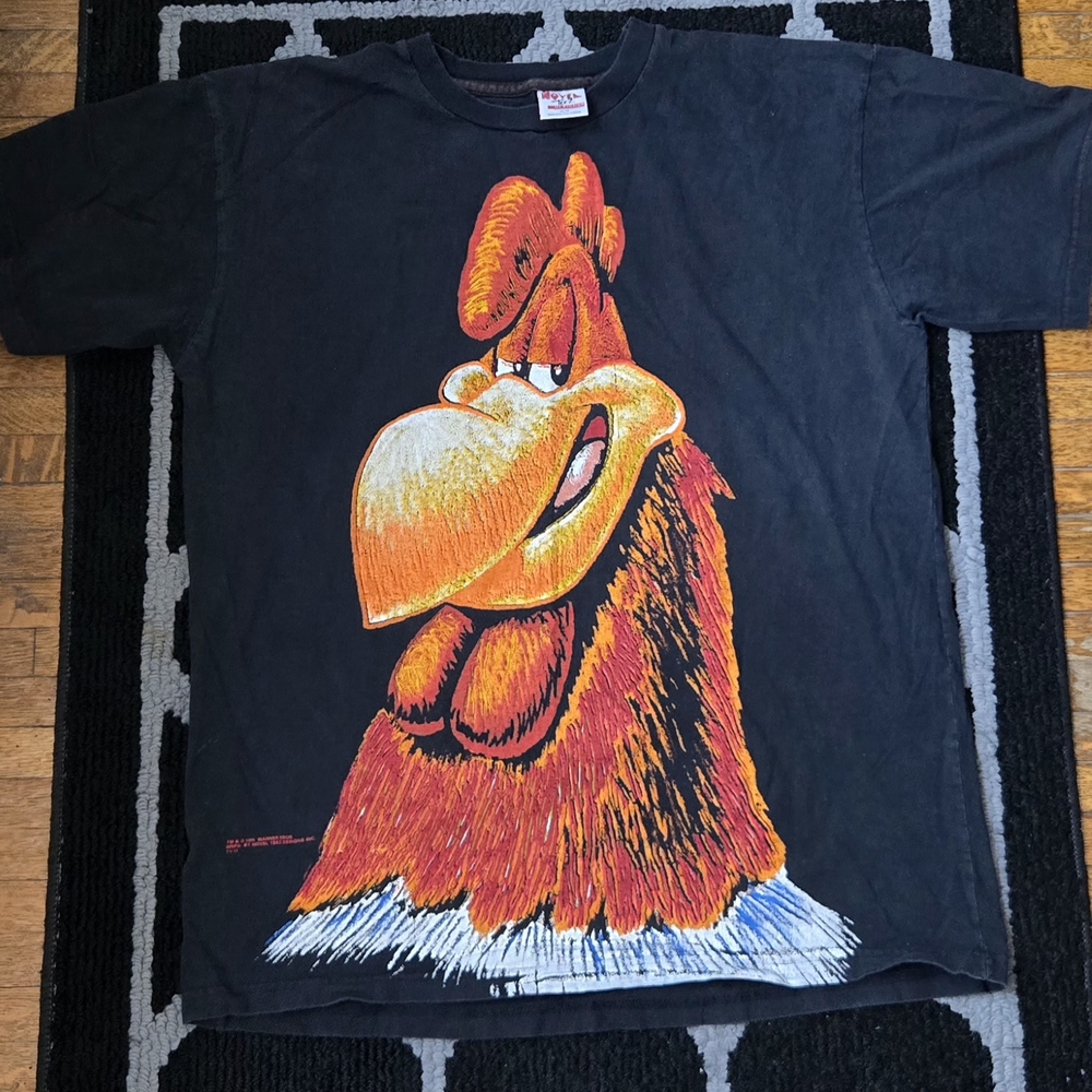Rare VTG Foghorn Leghorn Novel Teez T-shirt XL